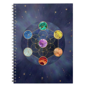 Metatron's Cube Chakras Sacred Geometry Notitieboek