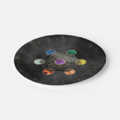 Metatron's Cube Chakras Sacred Geometry Papieren Bordje (Gekanteld)