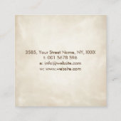 Metatron's Cube Chakras Sacred Geometry Vierkante Visitekaartje (Achterkant)