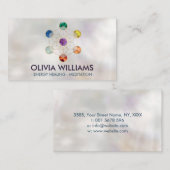 Metatron's Cube Chakras Sacred Geometry Visitekaartje (Voorkant / Achterkant)