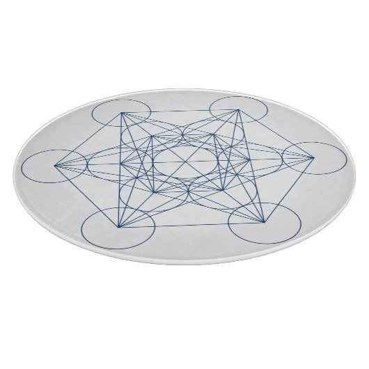 Metatron's Cube Crystal Grid Snijplank (Hoek)