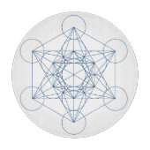 Metatron's Cube Crystal Grid Snijplank (Voorkant)