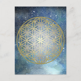 Metatron's Cube Flower of Life Briefkaart