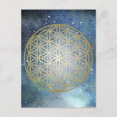 Metatron's Cube Flower of Life Briefkaart (Voorkant)