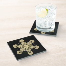 Metatron's Cube Glazen Onderzetter