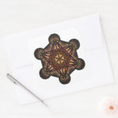 Metatron's Cube - Heilig Geometriesymbool Vierkante Sticker (Envelop)