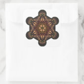 Metatron's Cube - Heilig Geometriesymbool Vierkante Sticker (Tas)