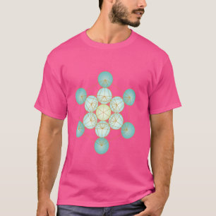 Metatron's Cube Heilige Geometrie Kunstwerk T-shirt