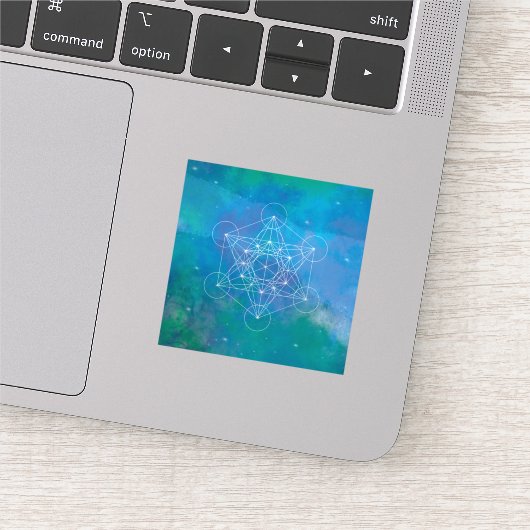 Metatron's Cube Heilige Geometrie Sticker (Detail)