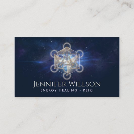 Metatron's cube - Heilige Geometrie Visitekaartje (Voorkant)