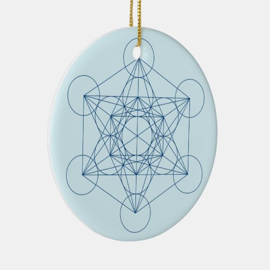 Metatron's Cube Keramisch Ornament (Rechts)