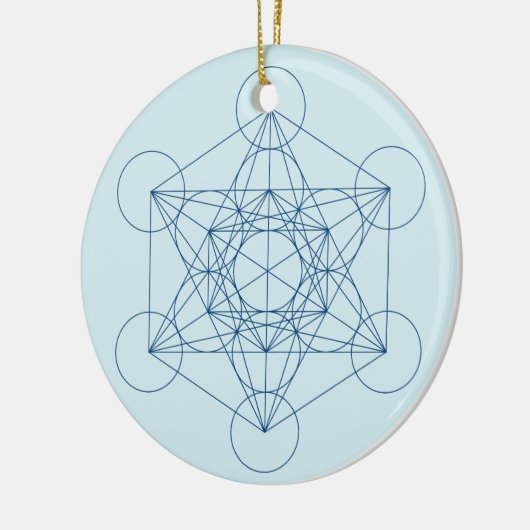 Metatron's Cube Keramisch Ornament (Links)