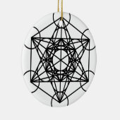 Metatrons Cube Keramisch Ornament (Rechts)