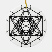 Metatrons Cube Keramisch Ornament (Voorkant)