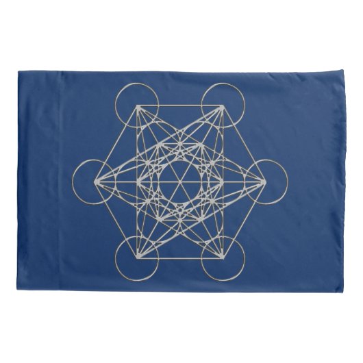Metatrons Cube Kussensloop (Achterkant)