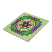 Metatron's Cube Mandala Tegeltje (Zijkant)