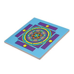 Metatron's Cube Merkaba Mandala Tegeltje