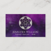 Metatron's cube - Parel en Violet Visitekaartje (Voorkant)