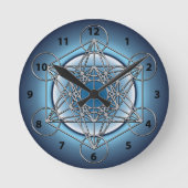 Metatrons Cube Ronde Klok (Voorkant)
