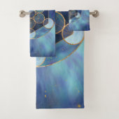 Metatron's Cube Sacred Geometry Bad Handdoek (Insitu)