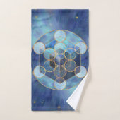 Metatron's Cube Sacred Geometry Bad Handdoek (Handdoek)