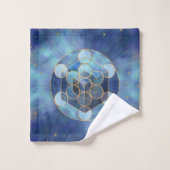 Metatron's Cube Sacred Geometry Bad Handdoek (Wasdoekje)