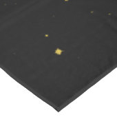 Metatron's Cube Sacred Geometry Black en Gold Tafelkleed (Gekanteld)