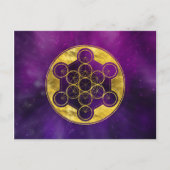 Metatron's Cube Sacred Geometry Briefkaart (Voorkant)