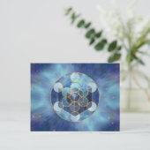 Metatron's Cube Sacred Geometry Briefkaart (Staand voorkant)