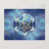 Metatron's Cube Sacred Geometry Briefkaart (Voorkant)