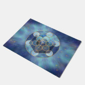 Metatron's Cube Sacred Geometry Deurmat (Schuin)