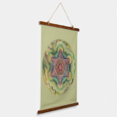 Metatron's Cube Sacred Geometry Hangend Wandkleed (Gebogen)