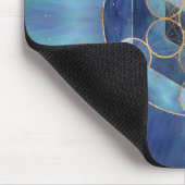 Metatron's Cube Sacred Geometry Muismat (Hoek)