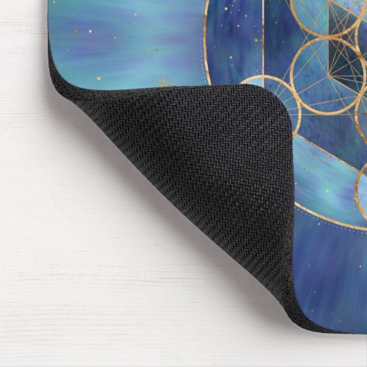 Metatron's Cube Sacred Geometry Muismat (Hoek)