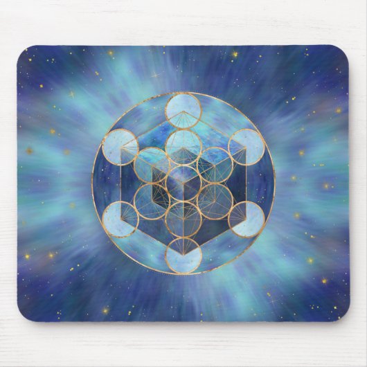 Metatron's Cube Sacred Geometry Muismat (Voorkant)