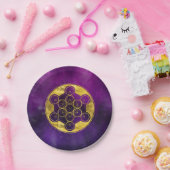 Metatron's Cube Sacred Geometry Papieren Bordje (Feest)