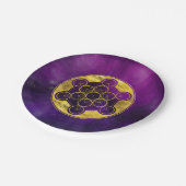 Metatron's Cube Sacred Geometry Papieren Bordje (Gekanteld)