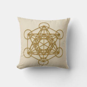 Metatron's Cube Sacred Geometry Pillow Kussen