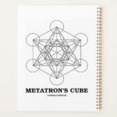 Metatron's Cube Sacred Geometry Planner (Achterkant)