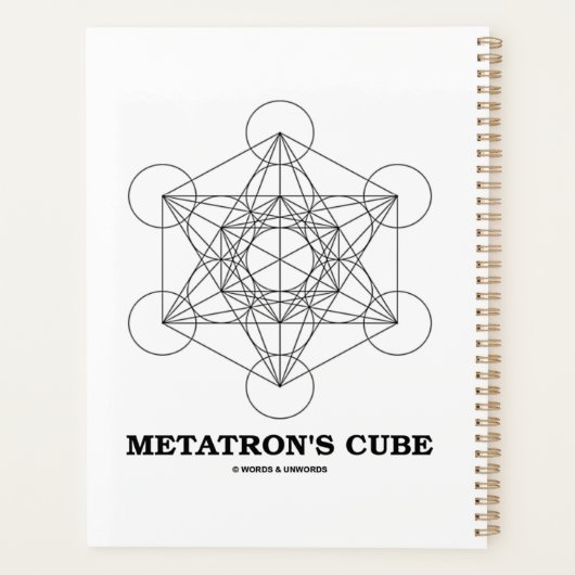 Metatron's Cube Sacred Geometry Planner (Achterkant)