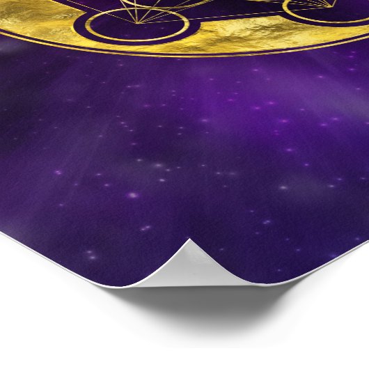 Metatron's Cube Sacred Geometry Poster (Hoek)