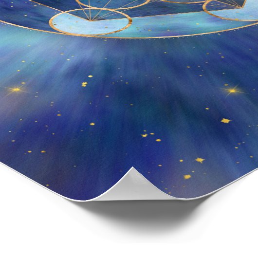 Metatron's Cube Sacred Geometry Poster (Hoek)