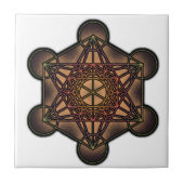 Metatron's Cube - Sacred Geometry Symbol Tegeltje (Voorkant)