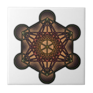 Metatron's Cube - Sacred Geometry Symbol Tegeltje