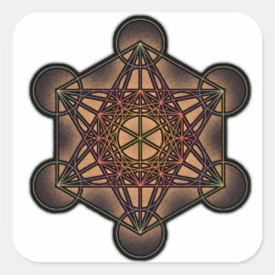 Metatron's Cube - Sacred Geometry Symbol Vierkante Sticker