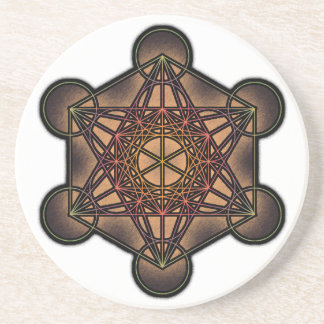 Metatron's Cube - Sacred Geometry Symbol Zandsteen Onderzetter