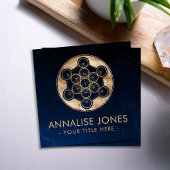 Metatron's Cube Sacred Geometry Vierkante Visitekaartje