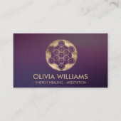 Metatron's Cube Sacred Geometry Visitekaartje (Voorkant)