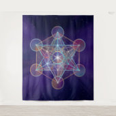 Metatron's Cube Sacred Geometry Wandkleed (Voorkant)