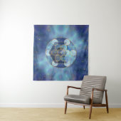 Metatron's Cube Sacred Geometry Wandkleed (In Situ (horizontaal))